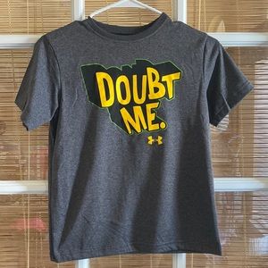 Boys Under Armour Shirt with Doubt Me graphic
